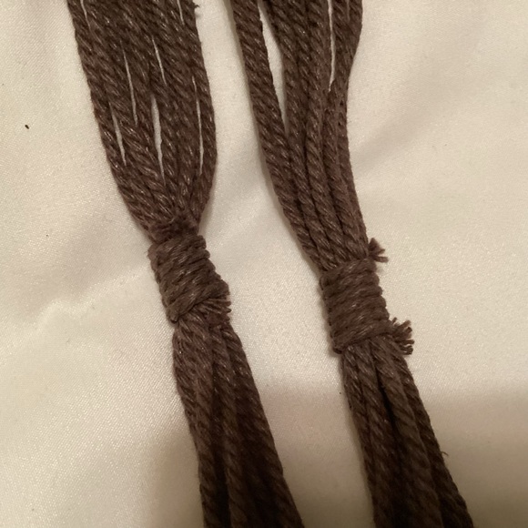 Boho handmade macrame belt, self tie - Picture 8 of 9